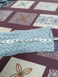 Embroidered Light Blue Kurti and pant set