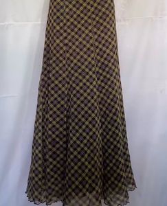 y2kChic Plaid Draped Neckline Dress