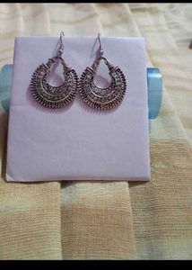 Oxidized Silver Earrings for Women |