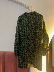 Patterned Button-Up Coat