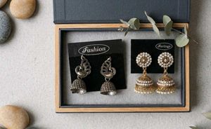 Indian Jhumka Earrings Set