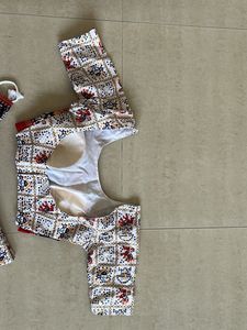 Bohemian Print Lehenga Choli Set