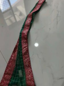 Kids Ethnic Red Brocade Dress