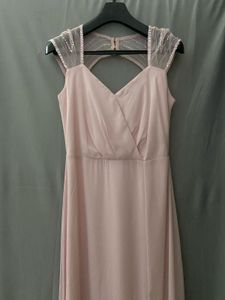 Madame Pastel Pink Net Luxury Evening Gown