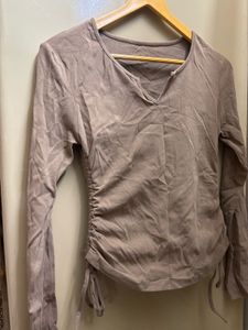 Ruched Long Sleeve Top