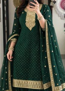 Party Wear Suite Designer Pant Heavy Dupatta