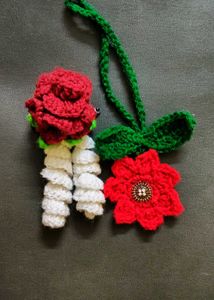Handmade Crochet Flower Hair Clip