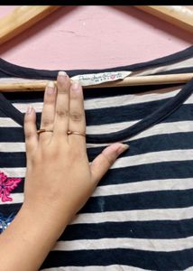 Striped Embroidered Top &amp; Plazzo Set (women’s)
