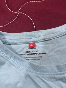 Light Blue Graphic T-Shirt