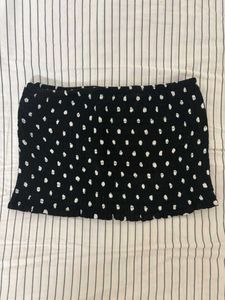 Chic Black & White Polka Dot Tube Top