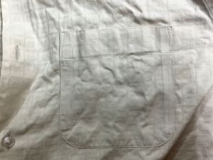 Classic Cream Button-Up Van Heusen Shirt