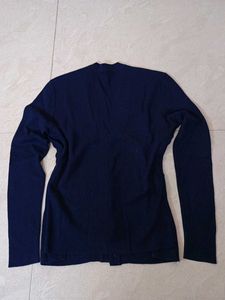 Navy Cardigan Sweater