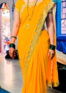Pure Handwork Saree with Blouse
