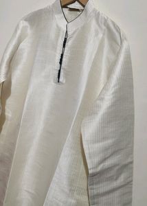 Cream Kurta Golden Lining For Boy &amp; Men 42