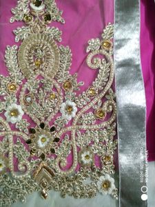 Pink &amp; Gold Embroidered Indian Kurti