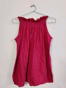 Vibrant Pink Smocked top