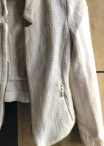 Zara Original imported stylish cream textured jack