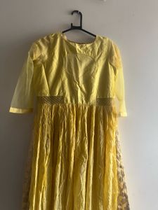 Designer Yellow kurti with plazo