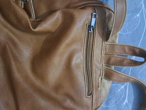 Stylish Brown Faux Leather Backpack