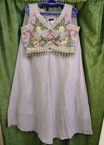 🔥 Indo western party wear shrug dress #New tag