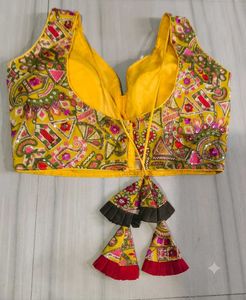 Yellow Embroidered Lehenga Choli Set