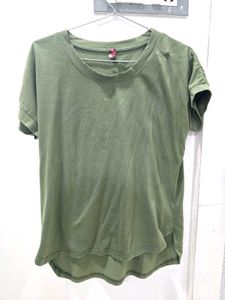Olive Green Basic T-Shirt