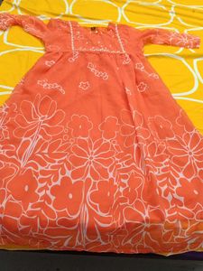 beautiful orange suit set