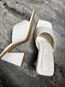 Chic White Mules