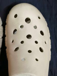 Comfortable Beige Clogs - Size 9