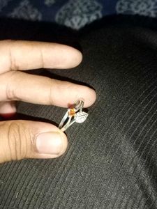 Elegant Silver Ring with Gemstones (real 6gm silve