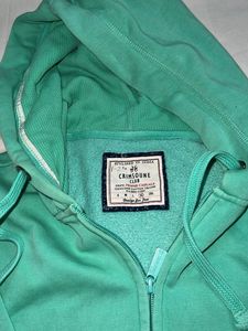Mint Green Zip-Up Hoodie