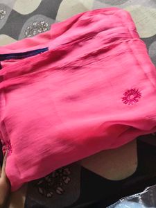 pink saree