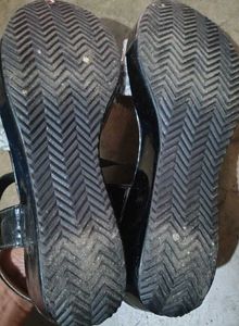 Sparkling Silver &amp; Black Sandals