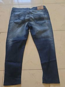 Stylish Ripped Blue Denim Jeans