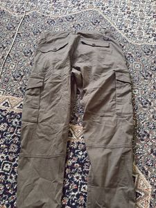 Women Cargo Pants - Olive Green