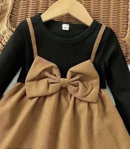 Cute Black &amp; Brown Bow Dress. every size available