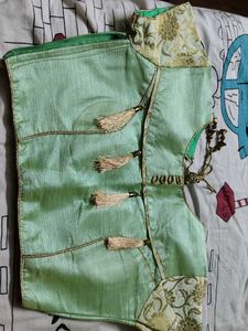 Beautiful Silk Blouse with Tassels