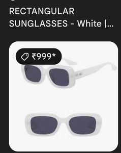 Trendy White Frame Sunglasses