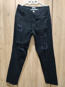 Black Ripped Jeans From Aahwan (Summer Special)