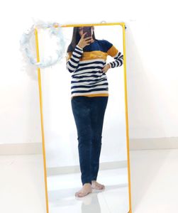 S Full Sleeve T-shirt For Women Girls