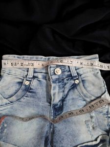 kid's Light Wash Denim Shorts