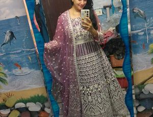 Beautiful gown with dupatta