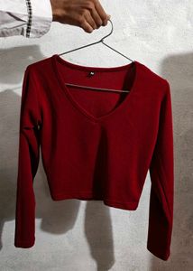 Stylish Red Crop Top