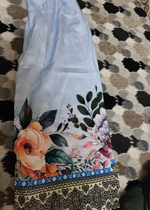Light Blue Floral Print turkish coord ser