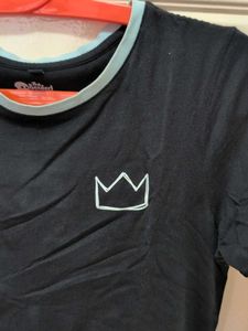 Black Graphic T-Shirt Dress