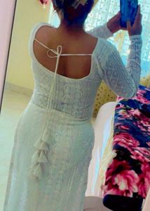 White Chikankari kurta