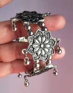 Silver Bracelet with Charms