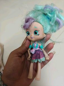 Cute Doll with Purple & Mint Hair