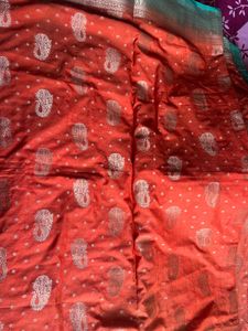 orange saree