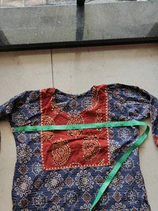 Ajrakh kurti